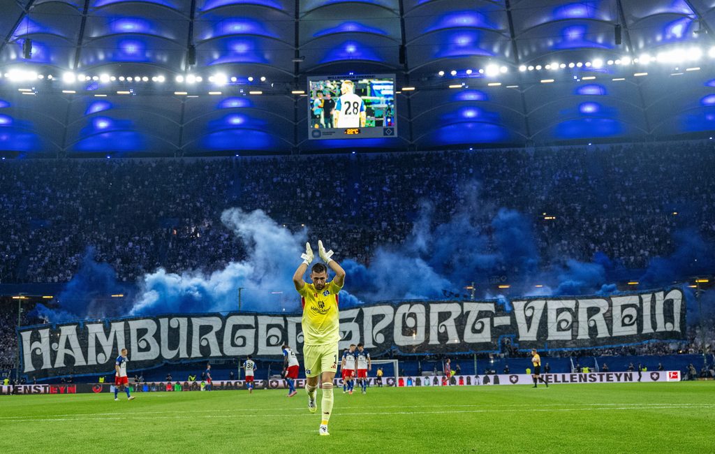 Choreographie auf der HSV-Nordtribühne