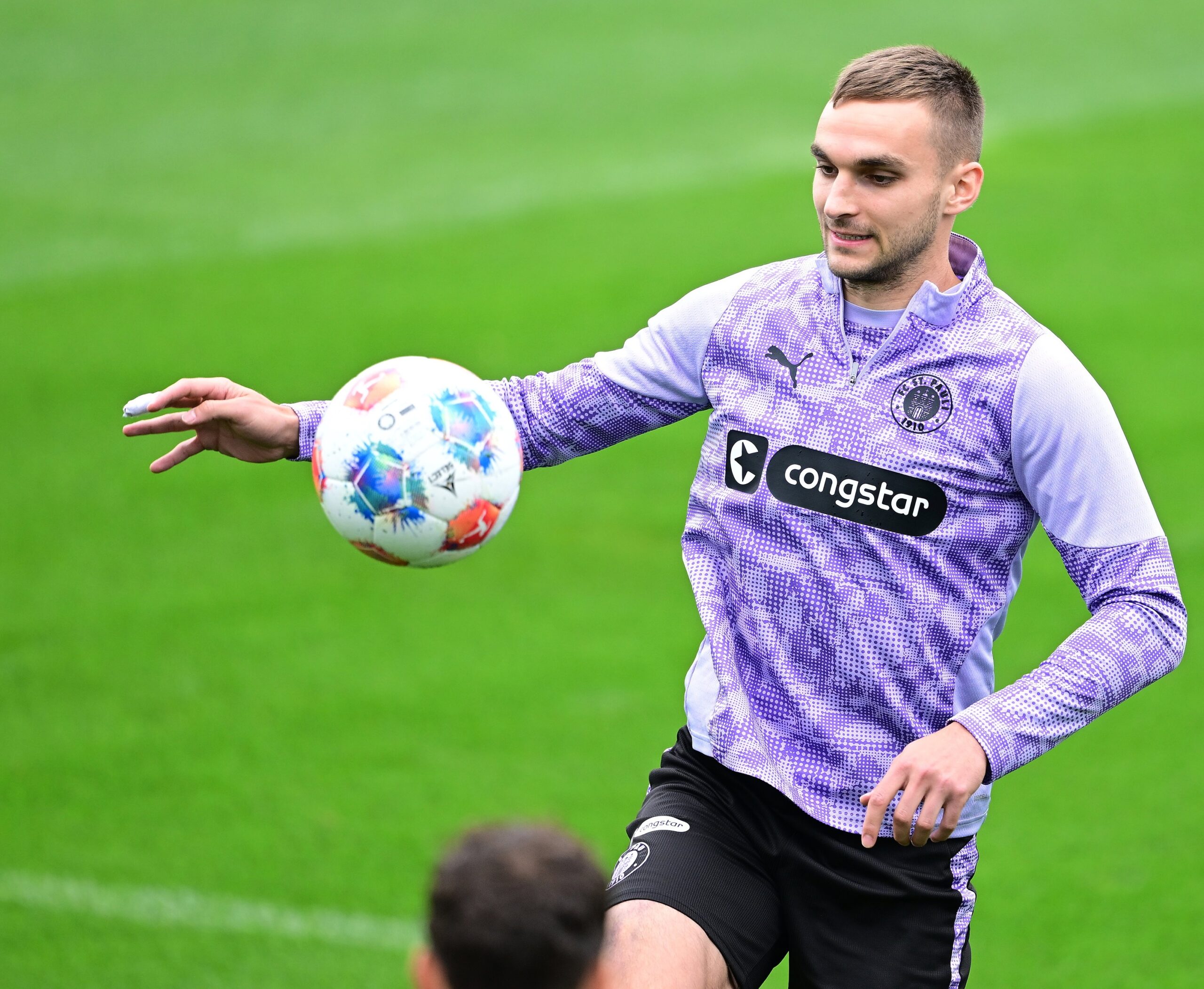 James Sands beim Training
