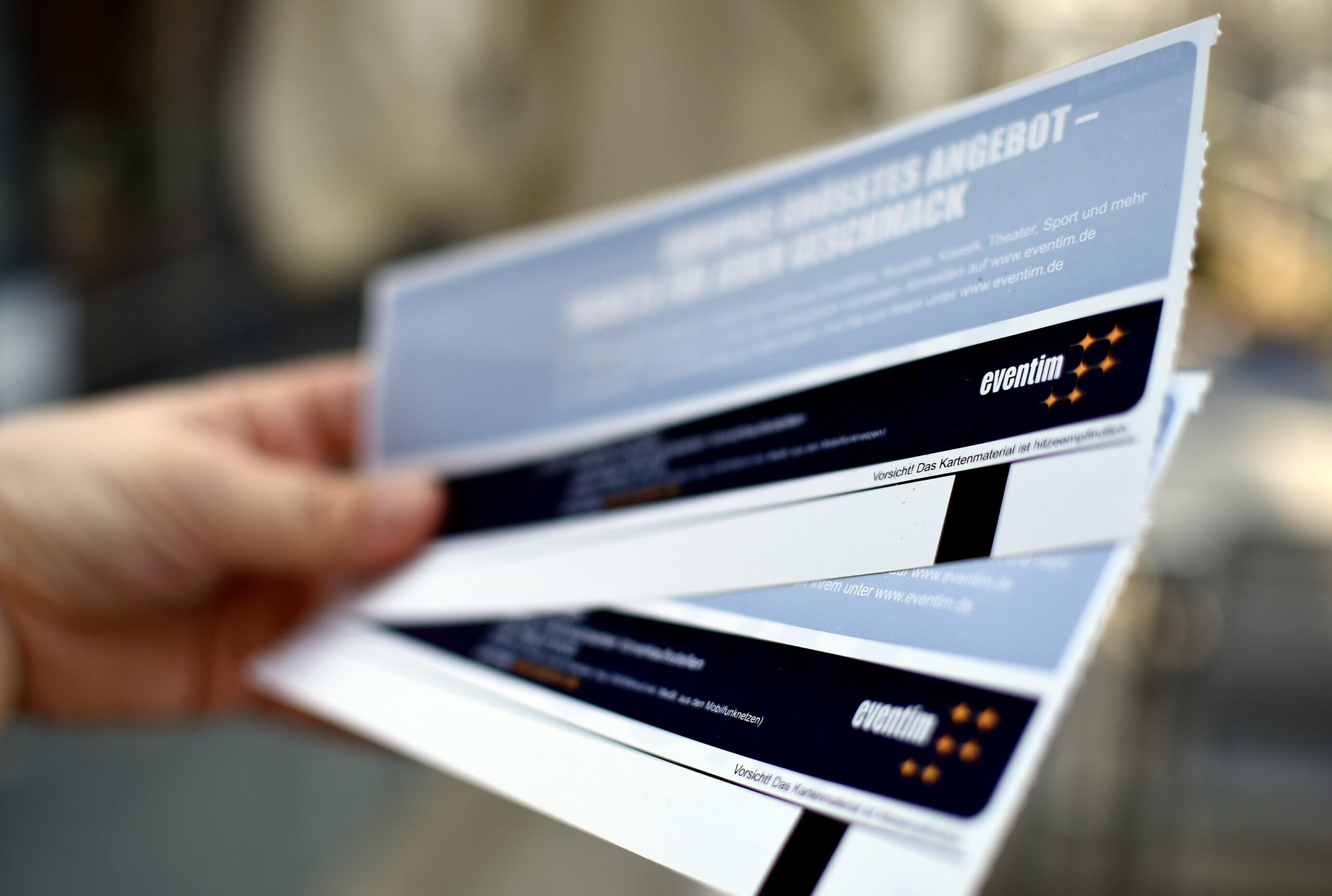 Konzertkarten des Veranstalters Eventim.