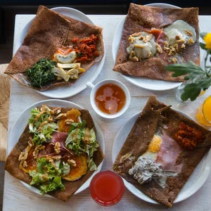 Im „Ti Breizh“ gibt es herzhafte Galettes aus Buchweizen – mit verschiedensten Belägen.