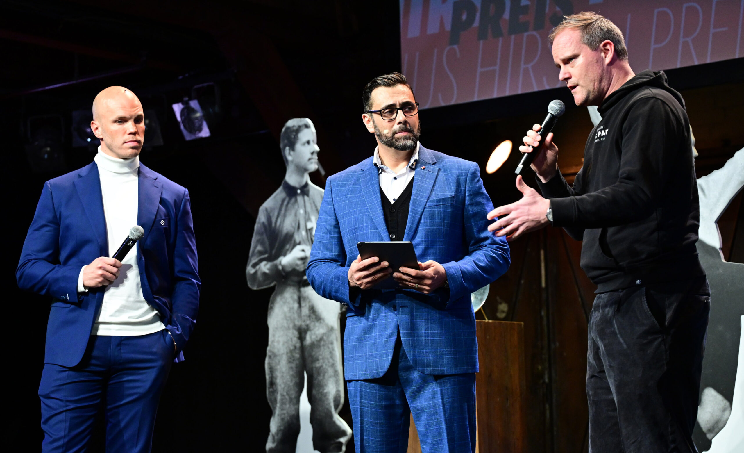 Henrik Köncke und Oke Göttlich beim Julius Hirsch Preis