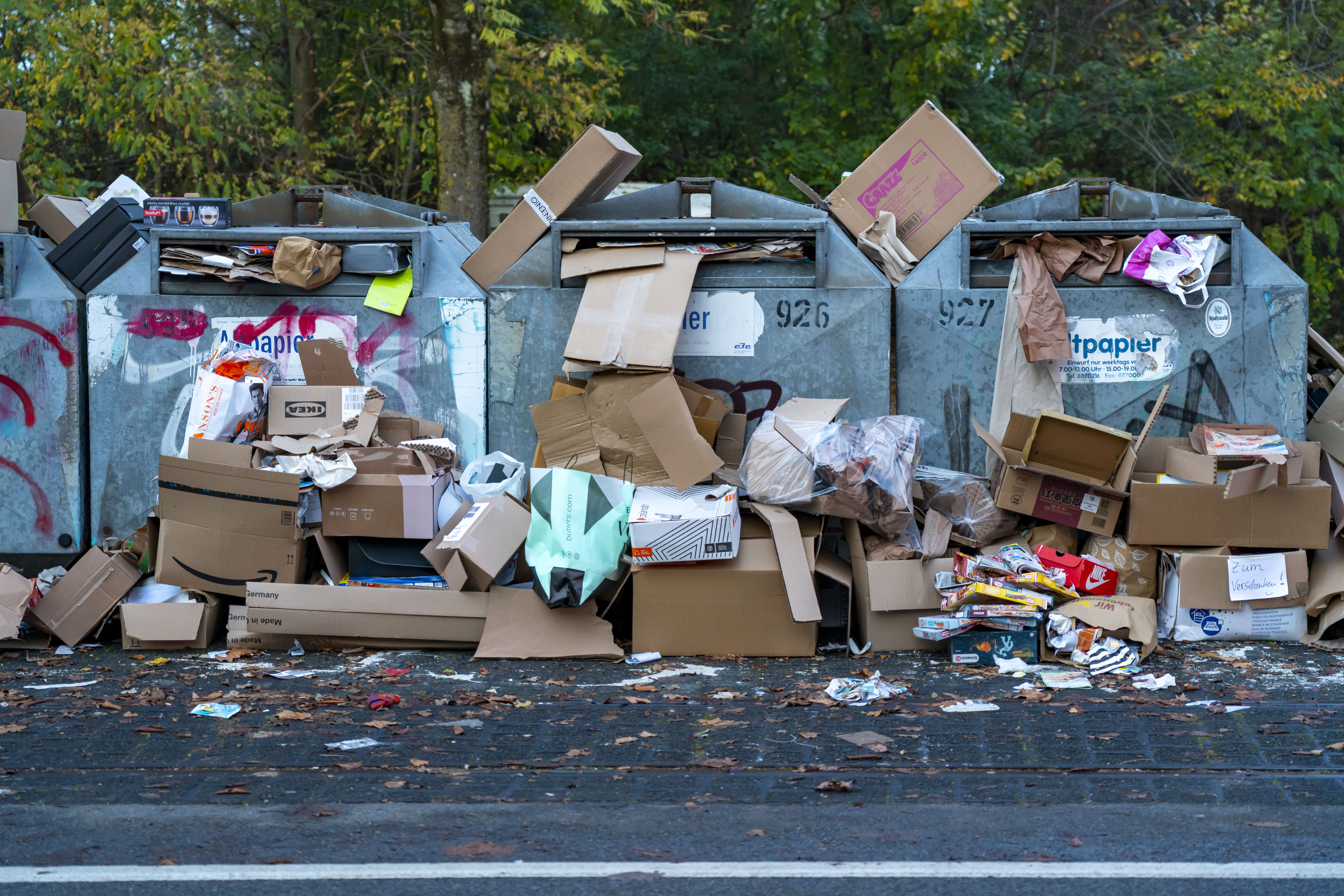 Container Müll Abfall Papier
