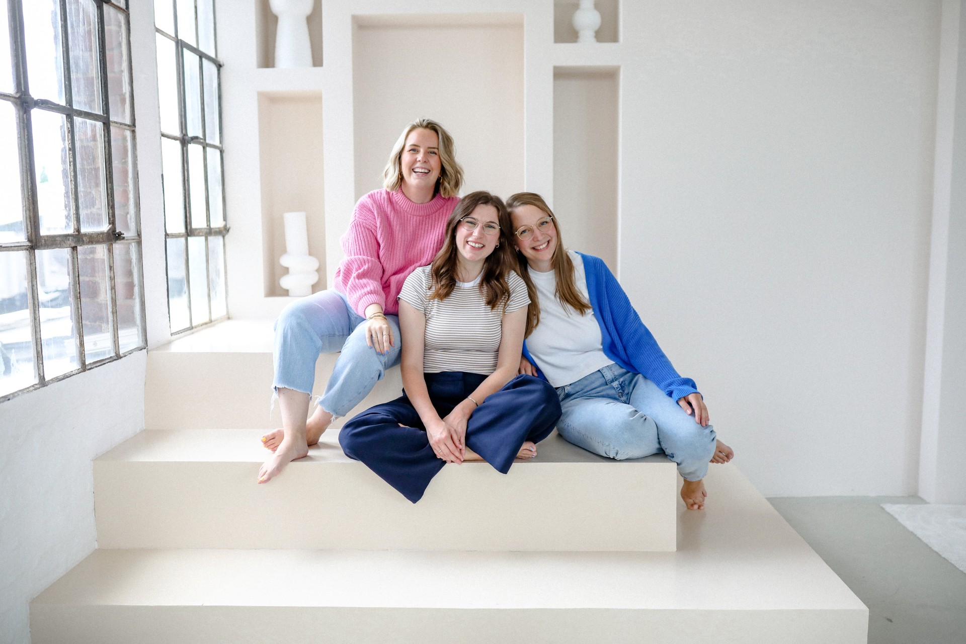 Clare Devlin (l), Christina Calaminus (Mitte) und Katrin Feuerstein (r).
