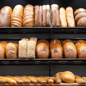 Bäckerei Auslage Brot