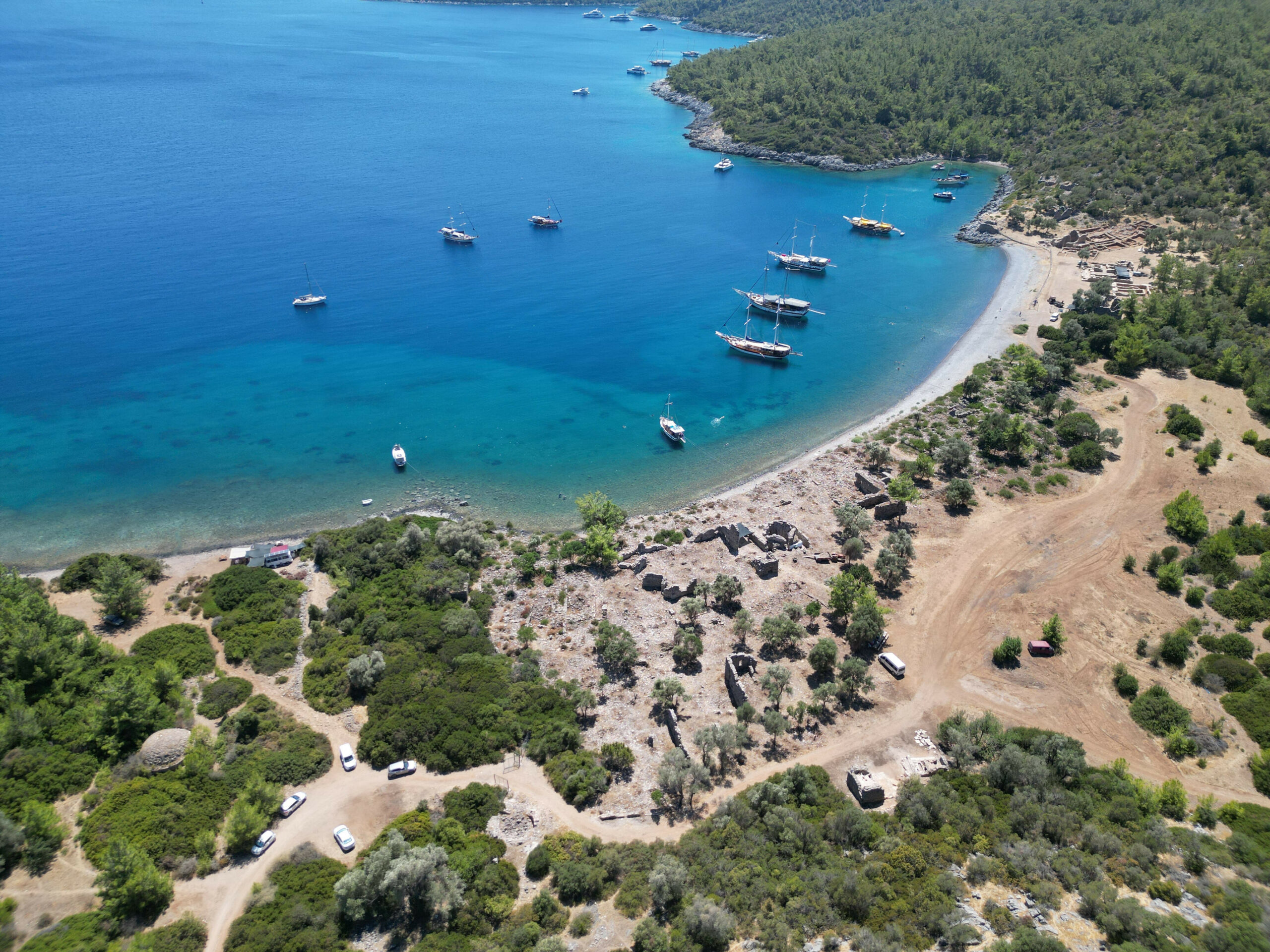 Ein Strand der Stadt Bodrum in der Türkei. (Archivbild)