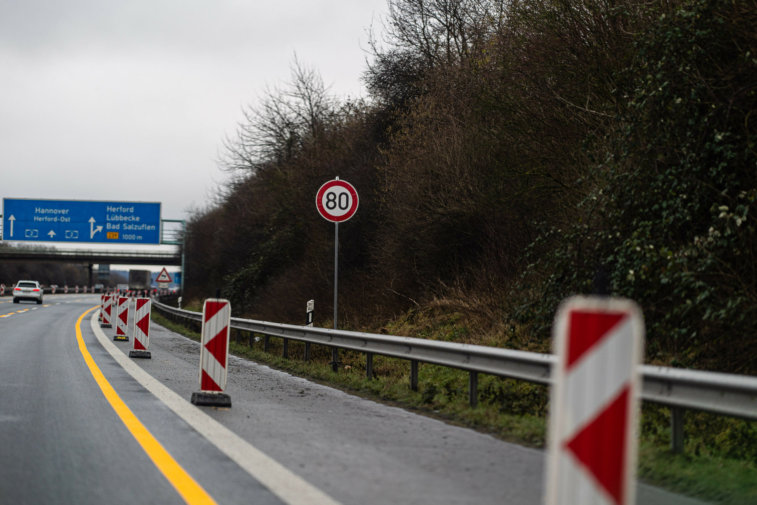 Geschwindigkeitsbegrenzung 80 km/h