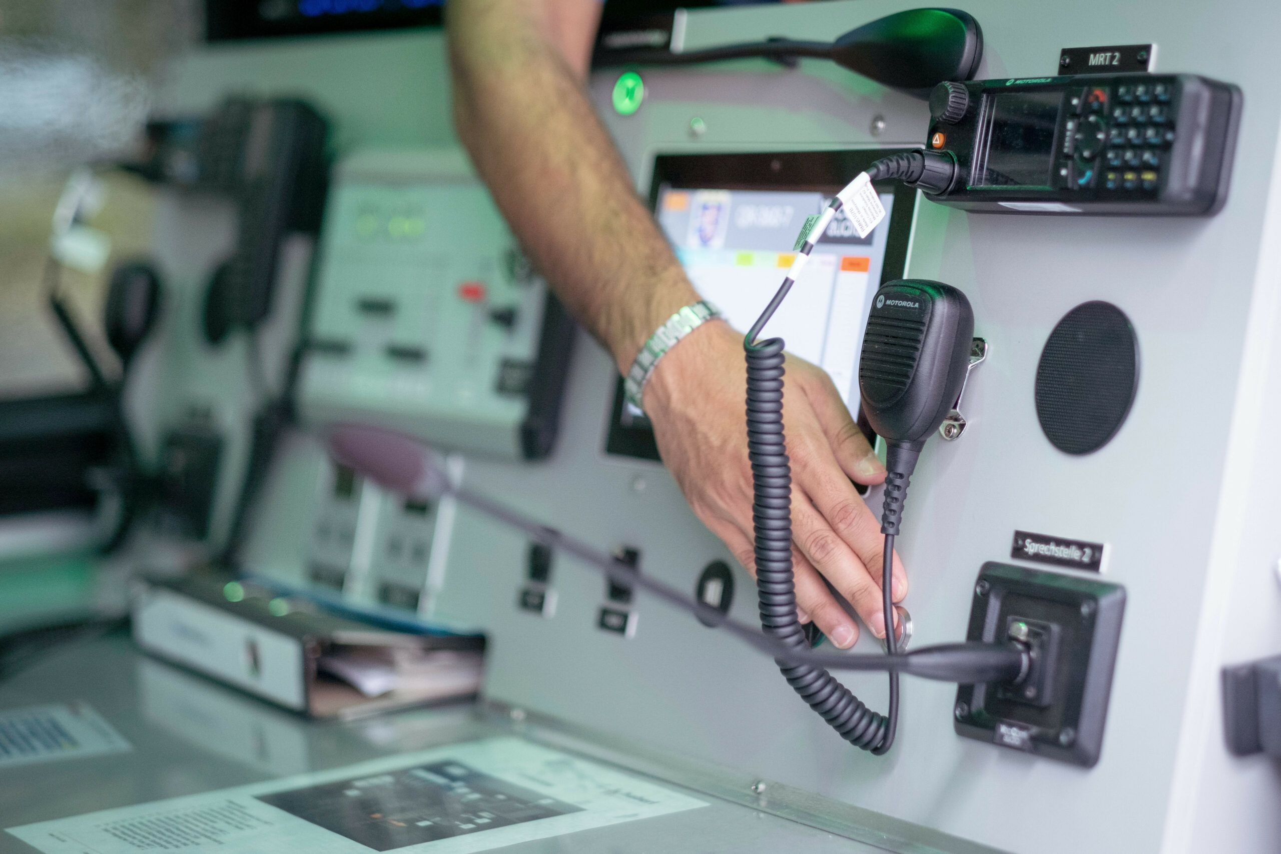 Eine Funkanlage der Polizei (Symbolbild)