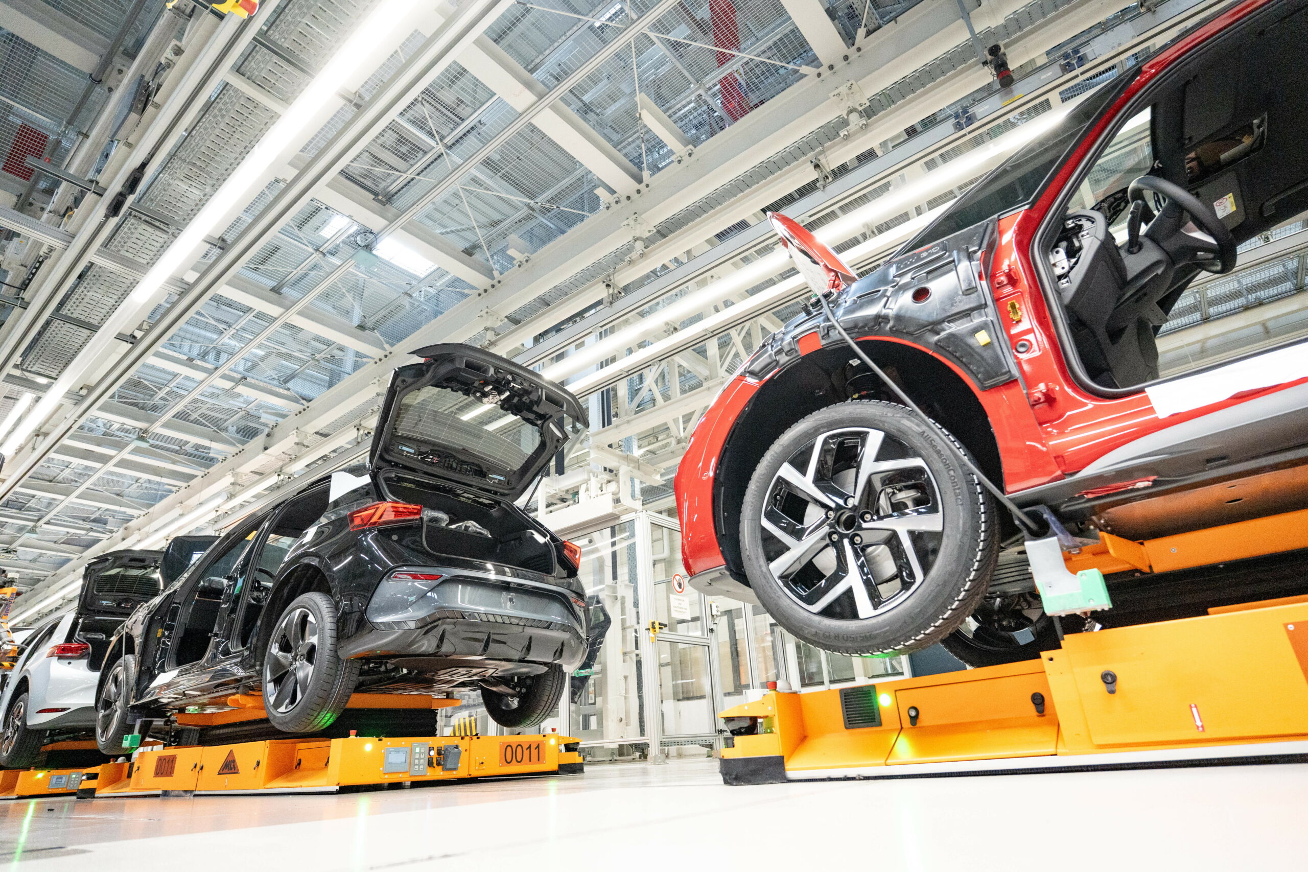 Produktion des E-Auto-Modells ID.3 im Werk Zwickau.