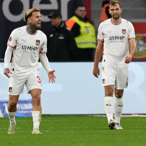 Heidenheims Niklas Dorsch brüllt seinen Frust heraus