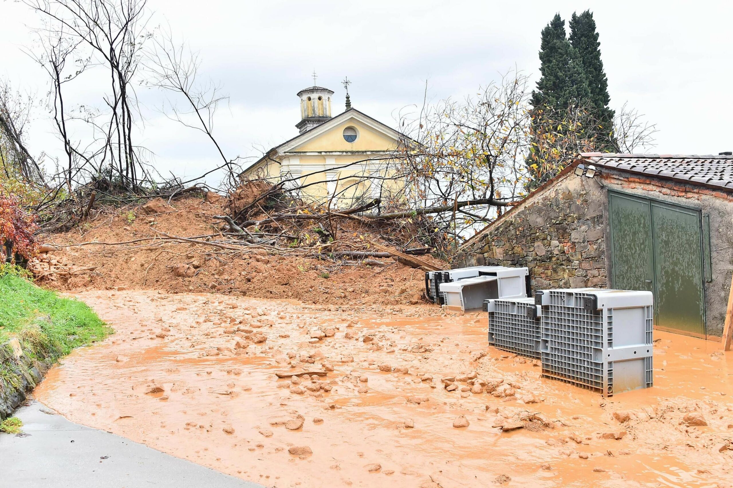 Der Erdrutsch in Brazzano di Cormons war durch heftigen Starkregen ausgelöst worden.