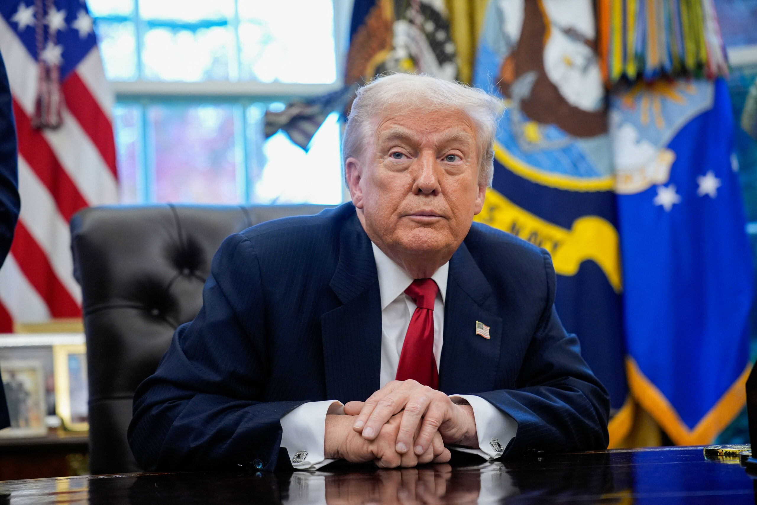 Donald Trump im Oval Office.