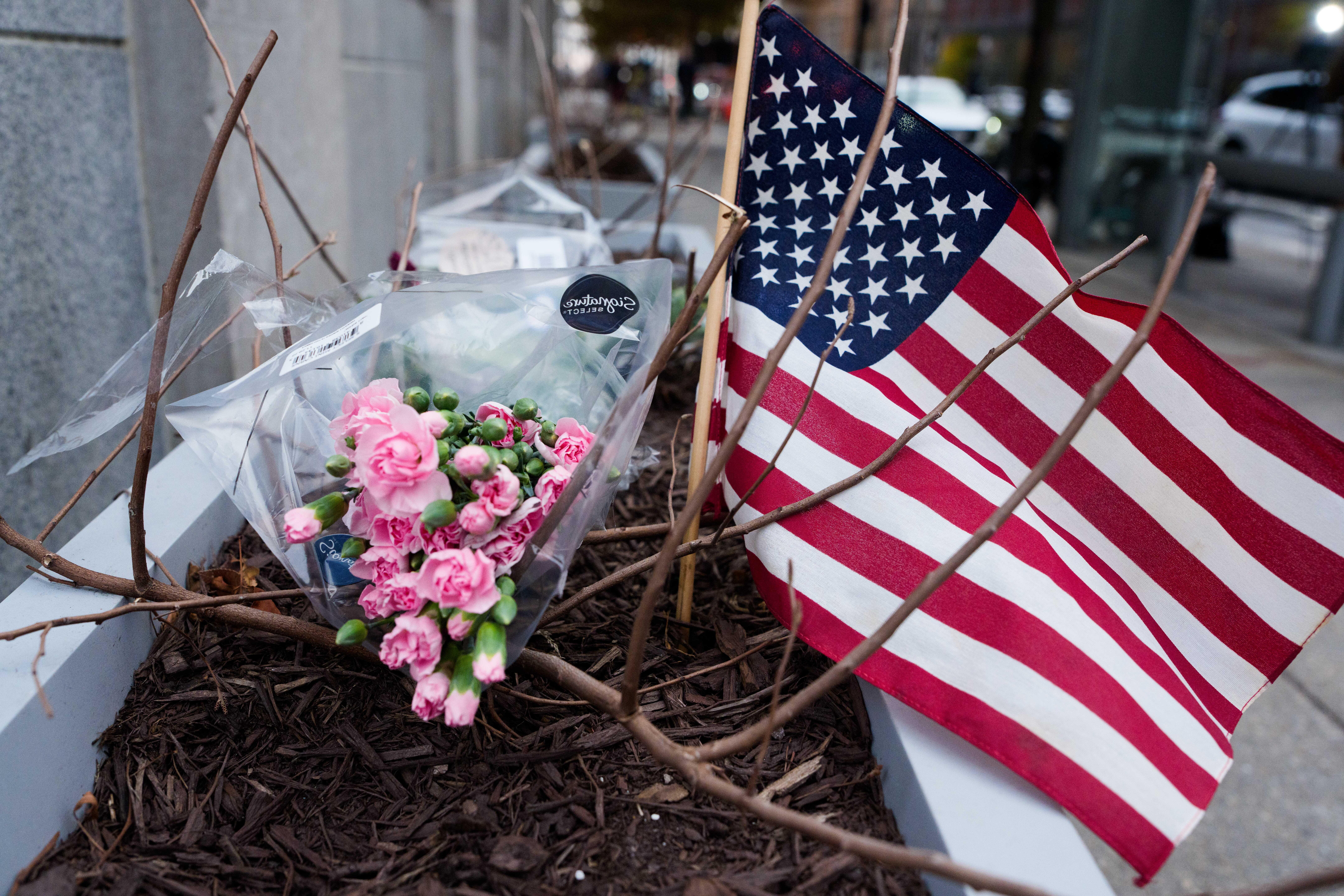 Washington Blumen Flagge