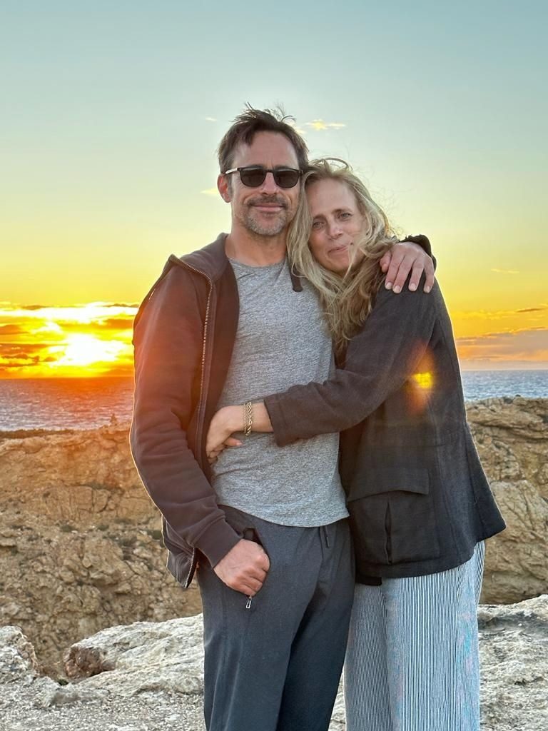 Maud und Olli Schock am Strand