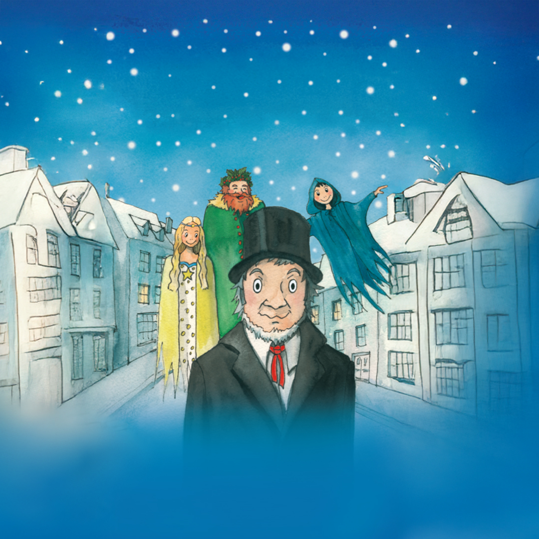 Illustration zeigt eine winterliche Straße