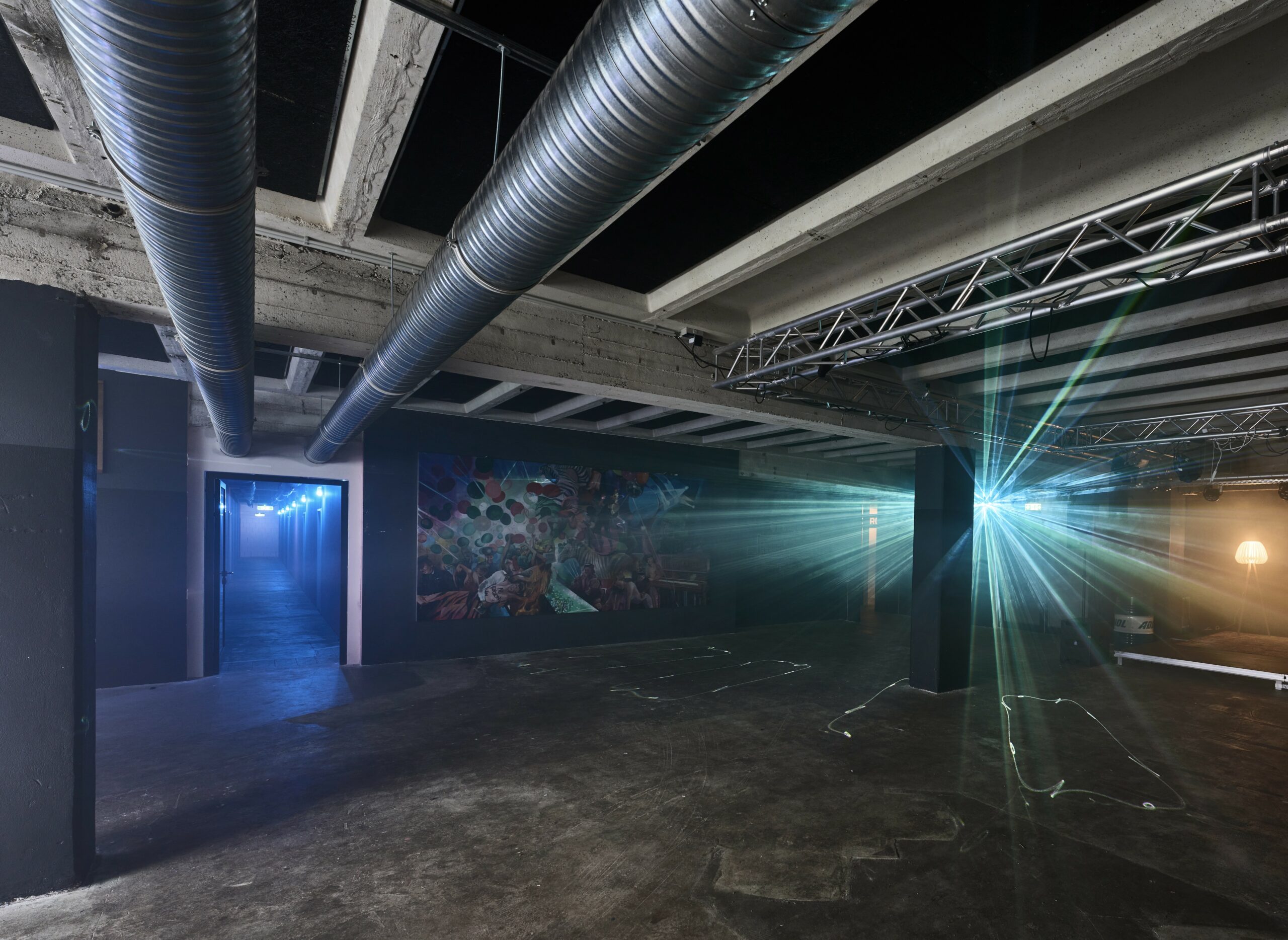 Die Veranstaltungsfläche des Bandhauses Hamburg während der Bauphase.