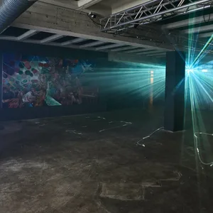 Die Veranstaltungsfläche des Bandhauses Hamburg während der Bauphase.