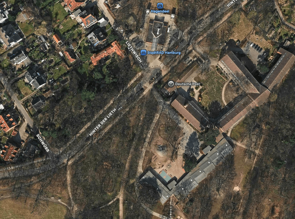 Die Straße Hinter der Lieth in Lokstedt.