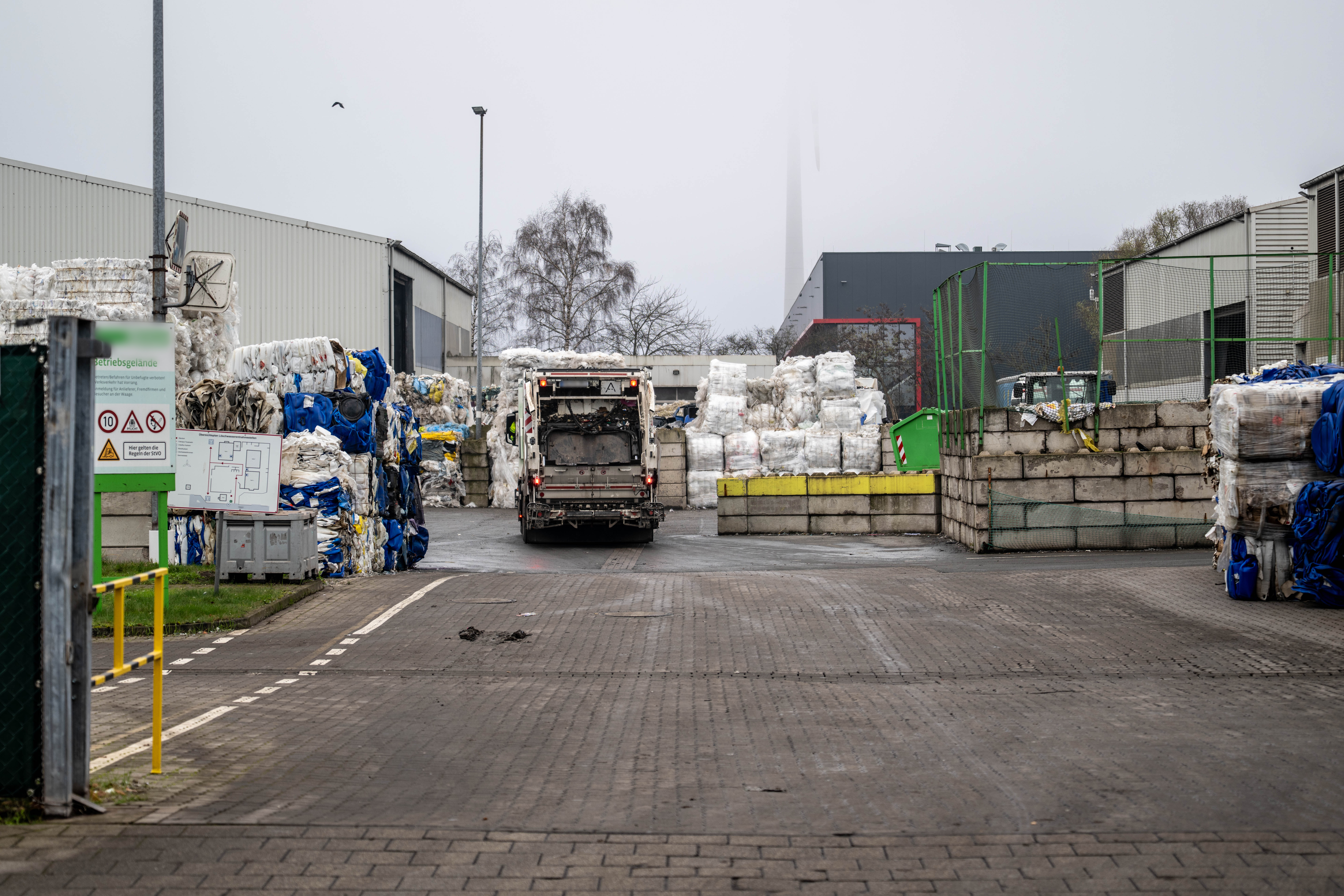 Gelände des Entsorgungsunternehmens