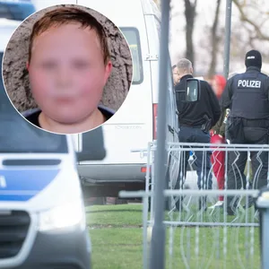 Im Zusammenhang mit dem Tod des kleinen Fabian ist am Donnerstag eine Frau verhaftet worden (Mitte, in rot).