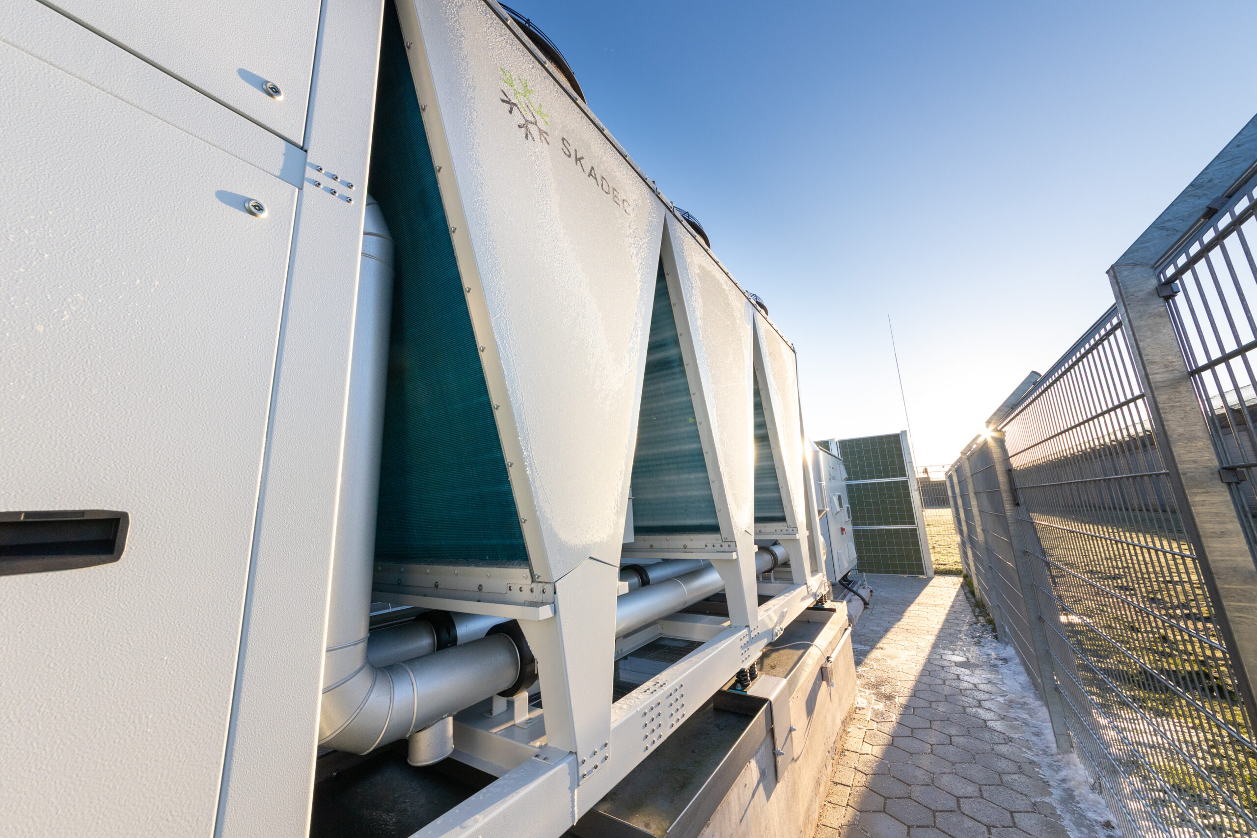 Die neue Wärmepumpen-Anlage der JVA Billwerder in Hamburg.