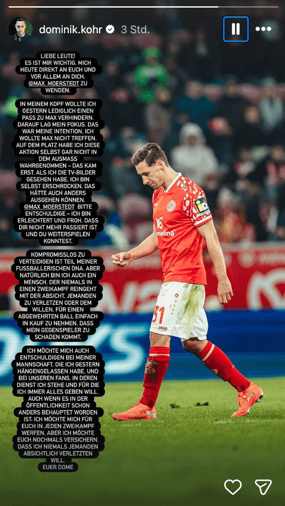 Dominik Kohr bei Instagram