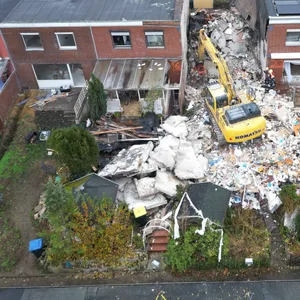 Das eingestürzte Haus in Wolfenbüttel.