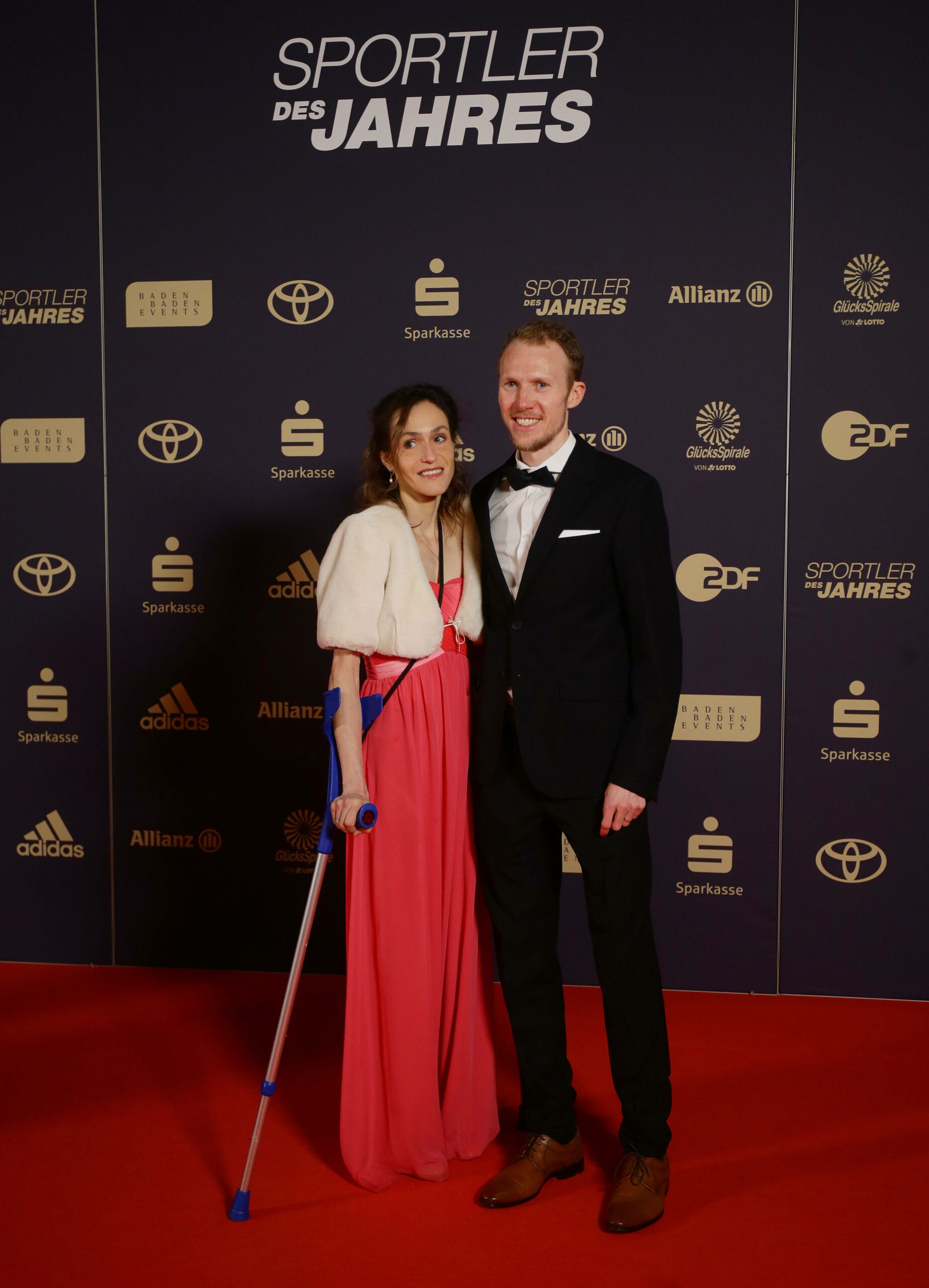 Marathonläufer Richard Ringer und seine Frau Nada, bei der Gala zum „Sportler des Jahres“ 2022