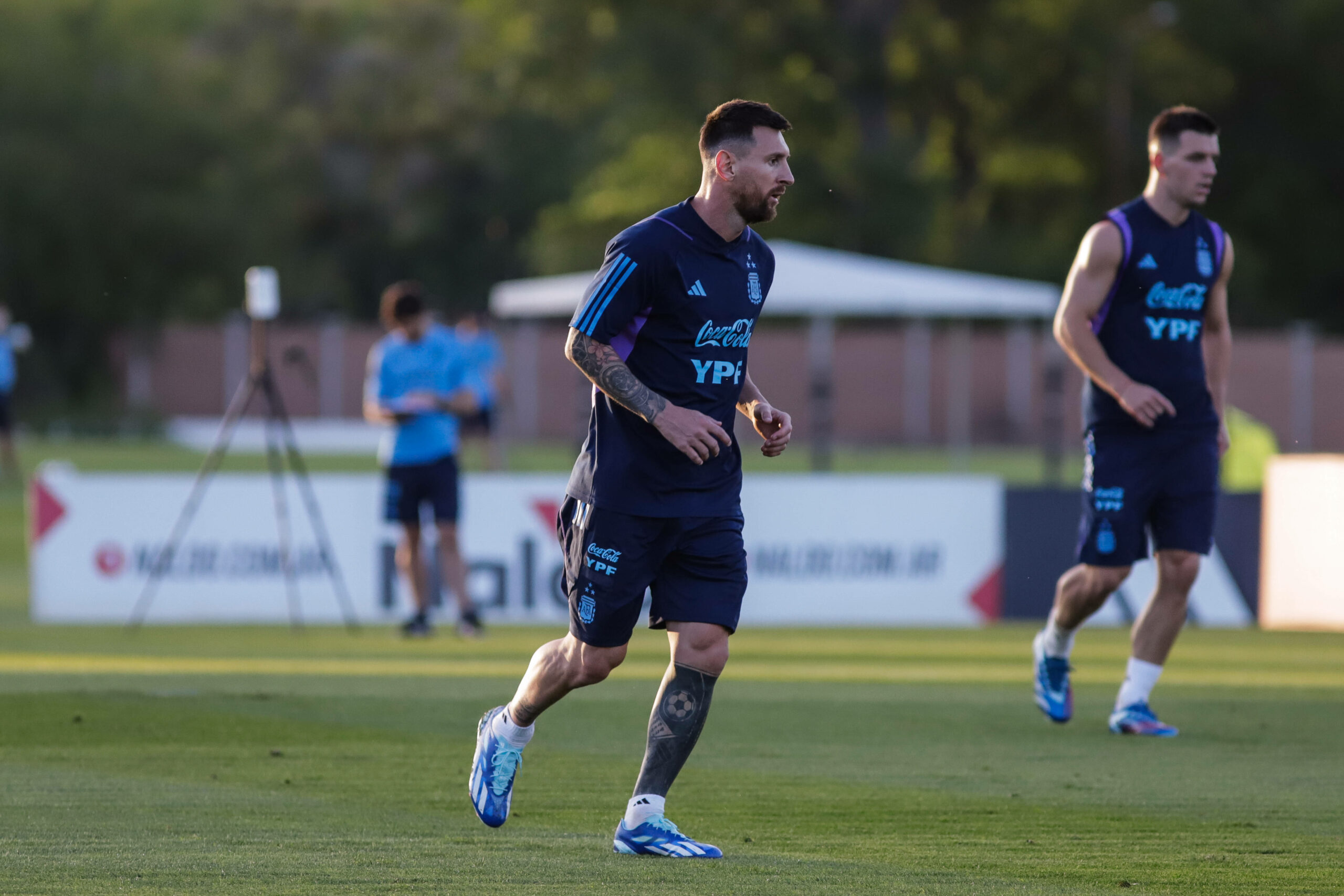 Lionel Messi beim Training der argentinischen Nationalmannschaft
