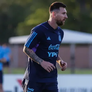 Lionel Messi beim Training der argentinischen Nationalmannschaft