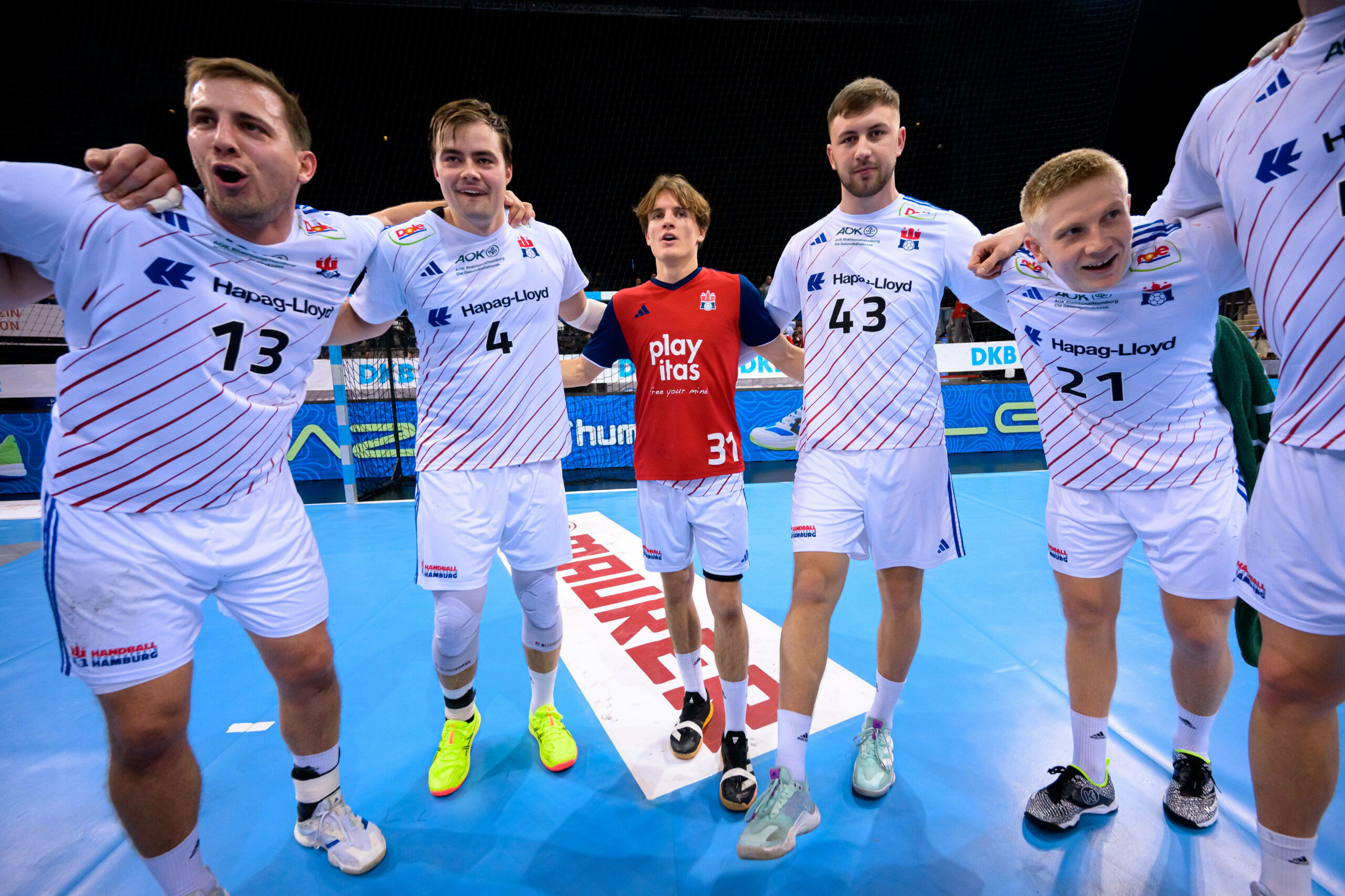 Teamkreis vom HSV Hamburg