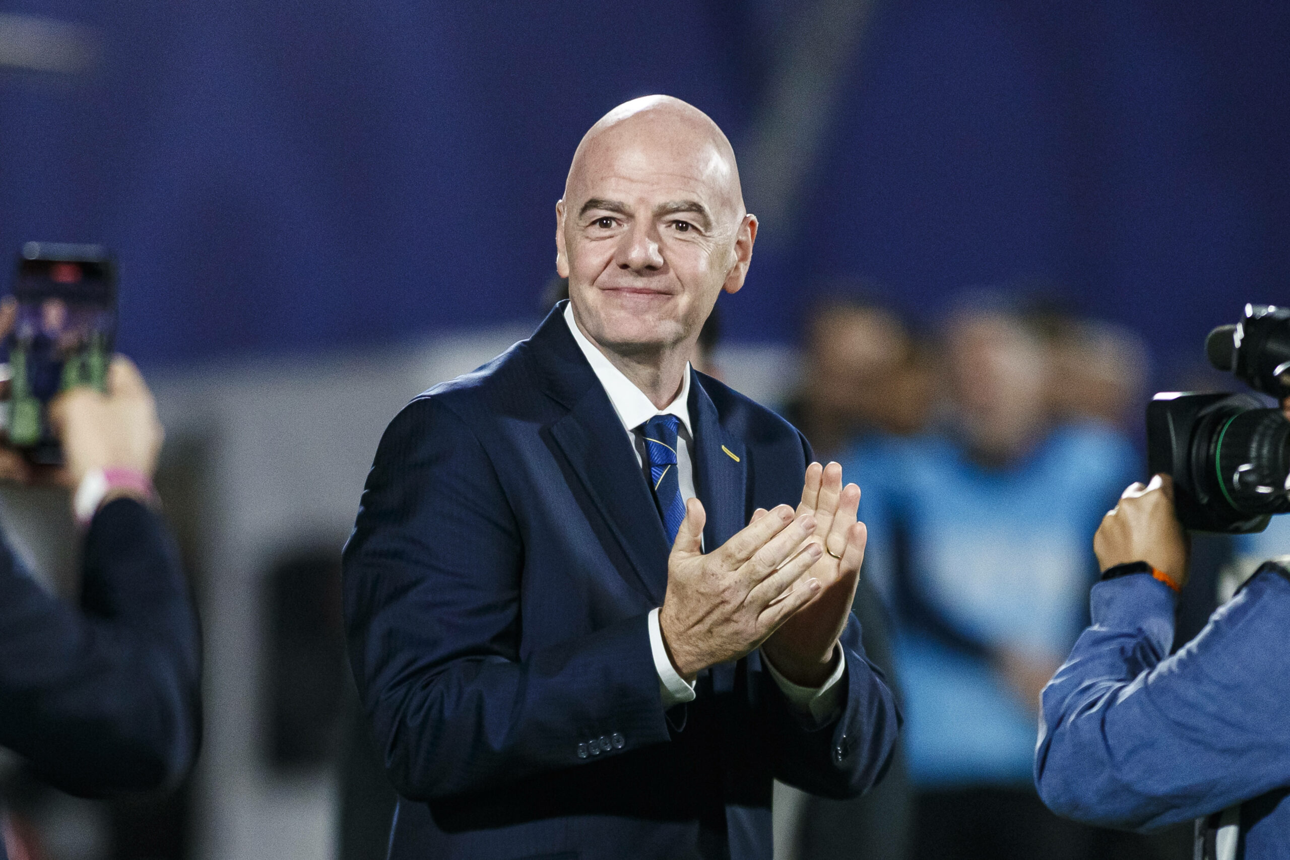 FIFA-Präsident Gianni Infantino applaudiert bei einem Event der FIFA