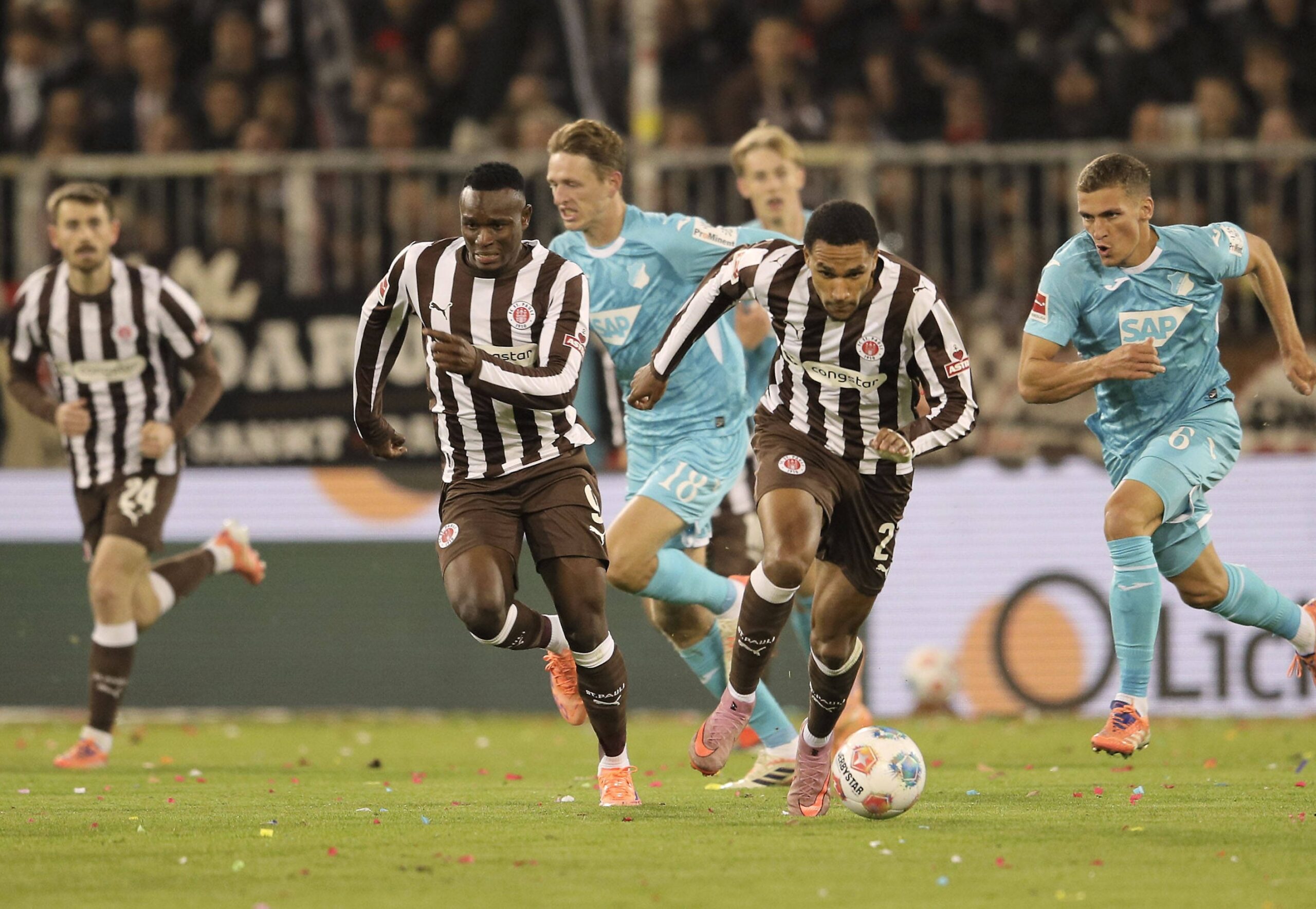 Abdoulie Ceesay und Andréas Hountondji gegen Hoffenheim