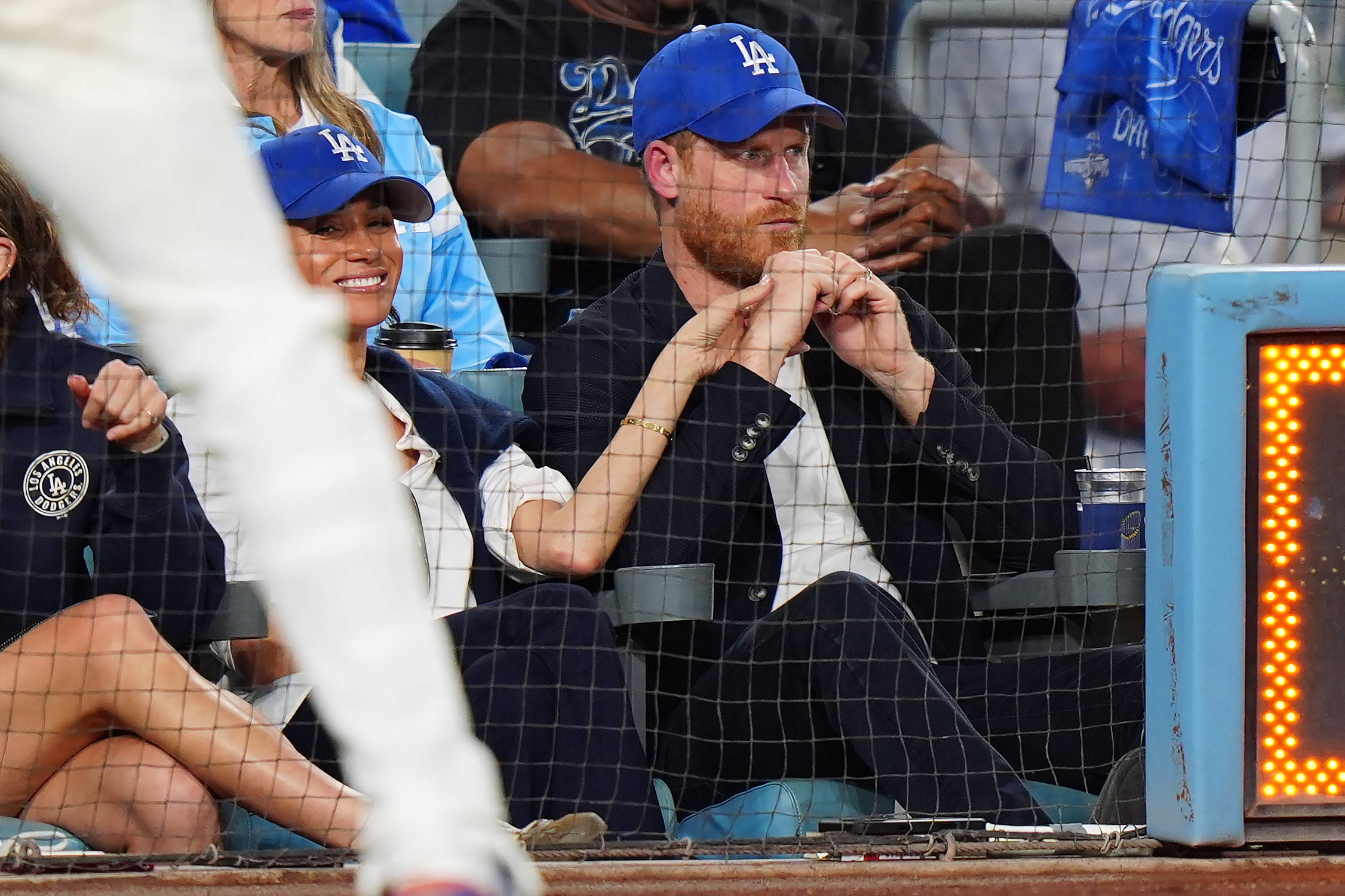 Prinz Harry and Meghan Markle gucken bei der MLB zu