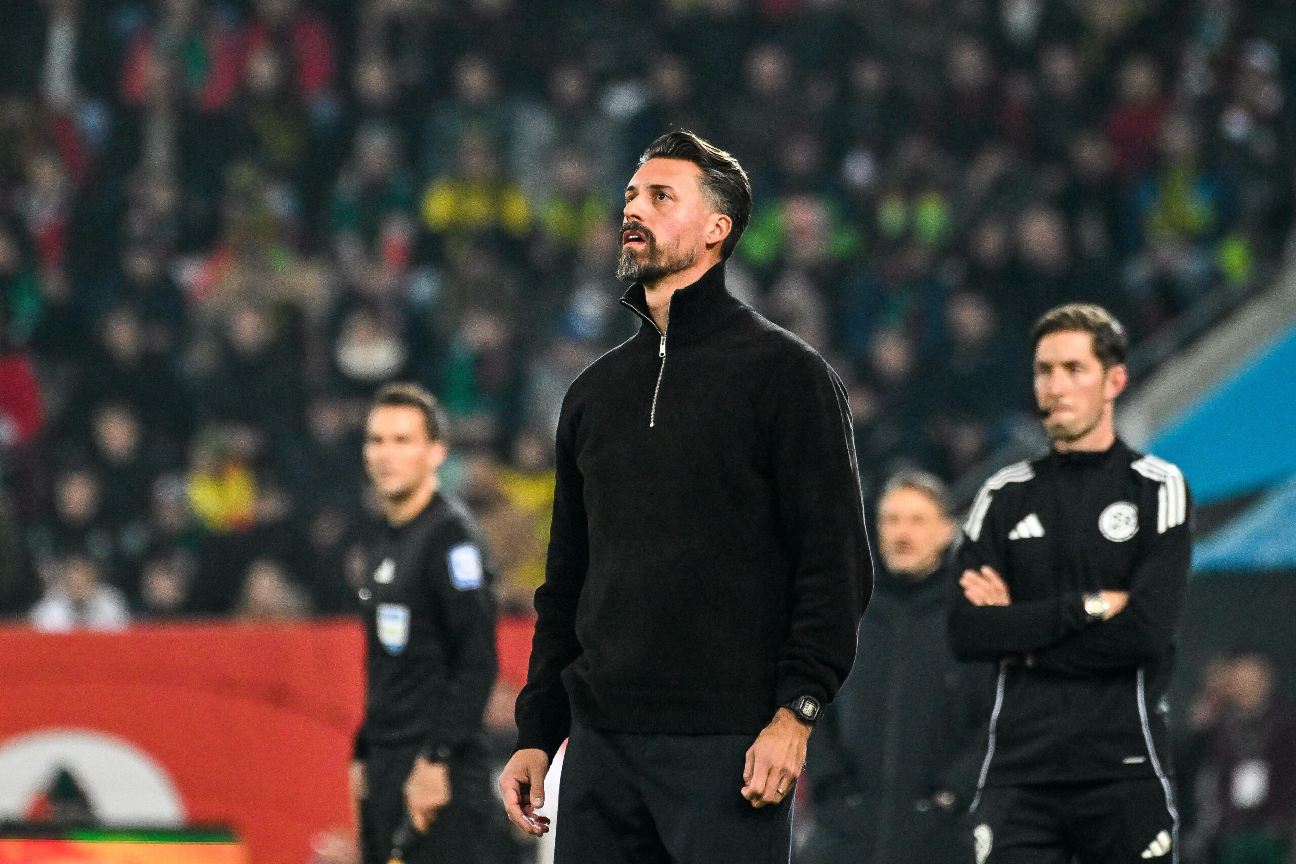 Sandro Wagner an der Seitenlinie im Spiel gegen den BVB