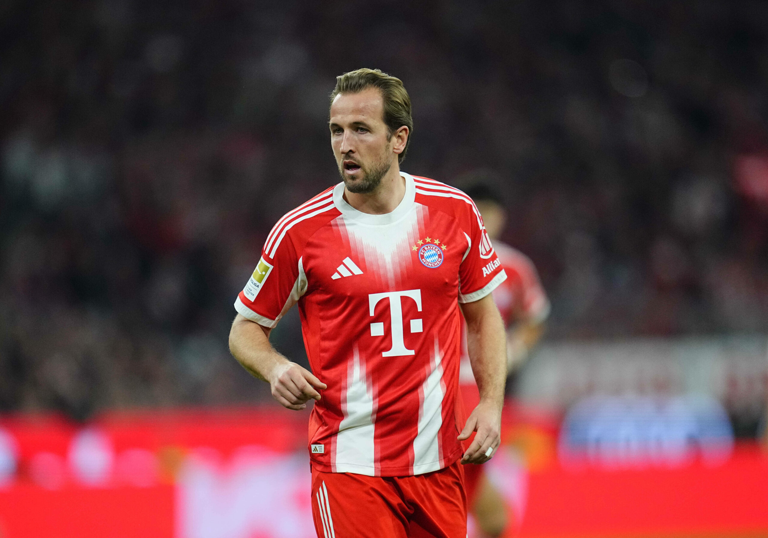 Harry Kane abwarten im Spiel gegen Leverkusen