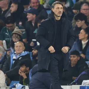 Niko Kovac an der Seitenlinie in Manchester beim Spiel seines BVB gegen Manchester City