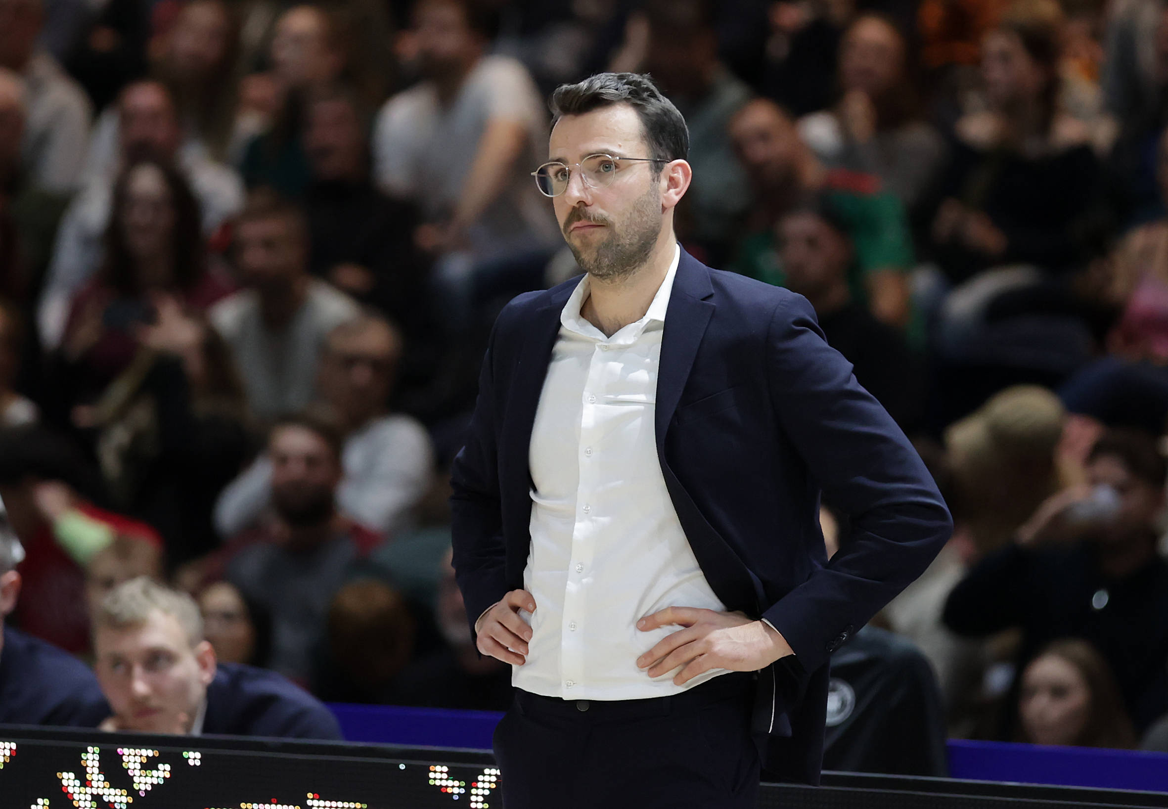 Towers-Trainer Benka Barloschky bei der Niederlage gegen Braunschweig