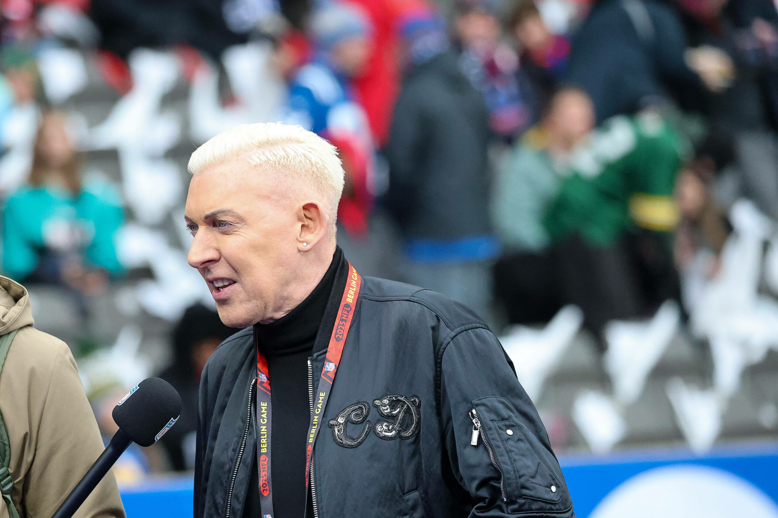 HP Baxxter performte mit Scooter beim NFL-Spiel in Berlin.