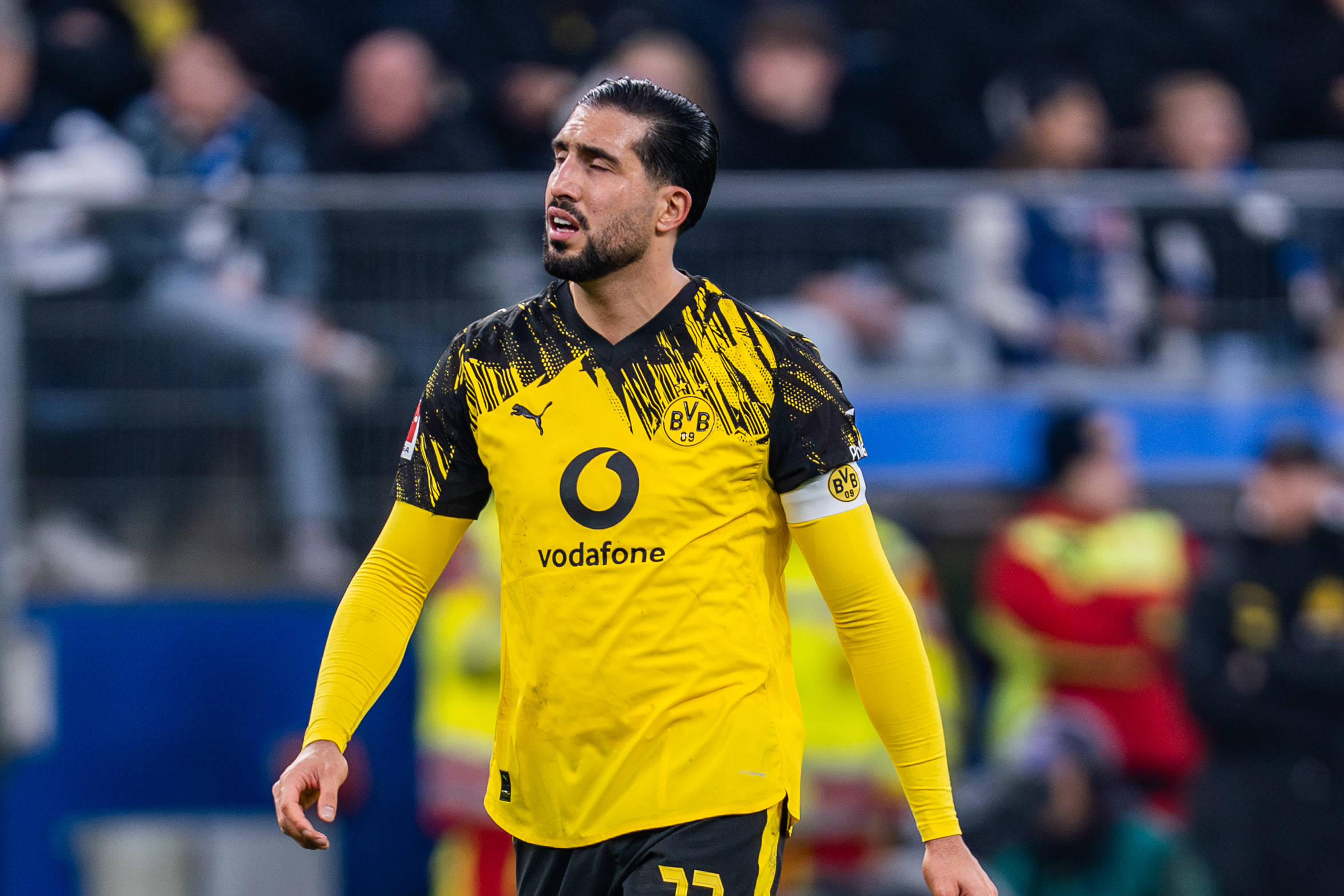 Emre Can (Borussia Dortmund) ist nach dem späten Gegentreffer gegen den HSV bedient