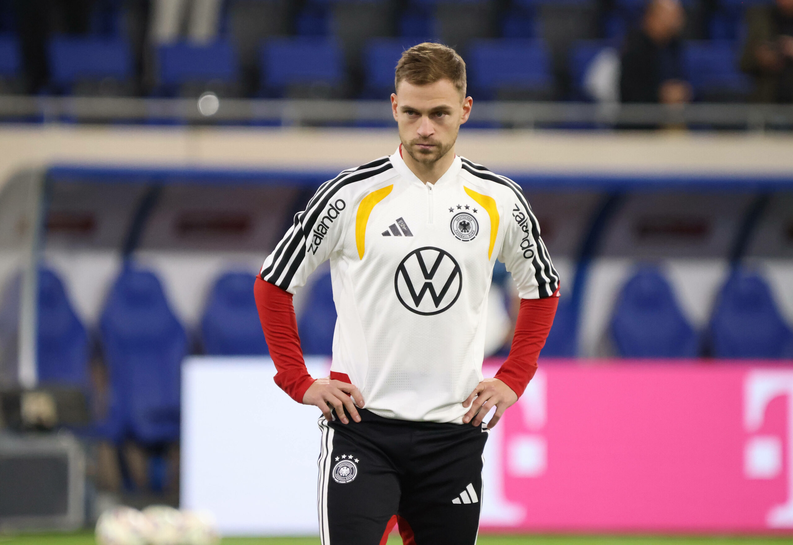 DFB-Kapitän Joshua Kimmich in den Trainingsklamotten des DFB vor dem Spiel gegen Luxemburg