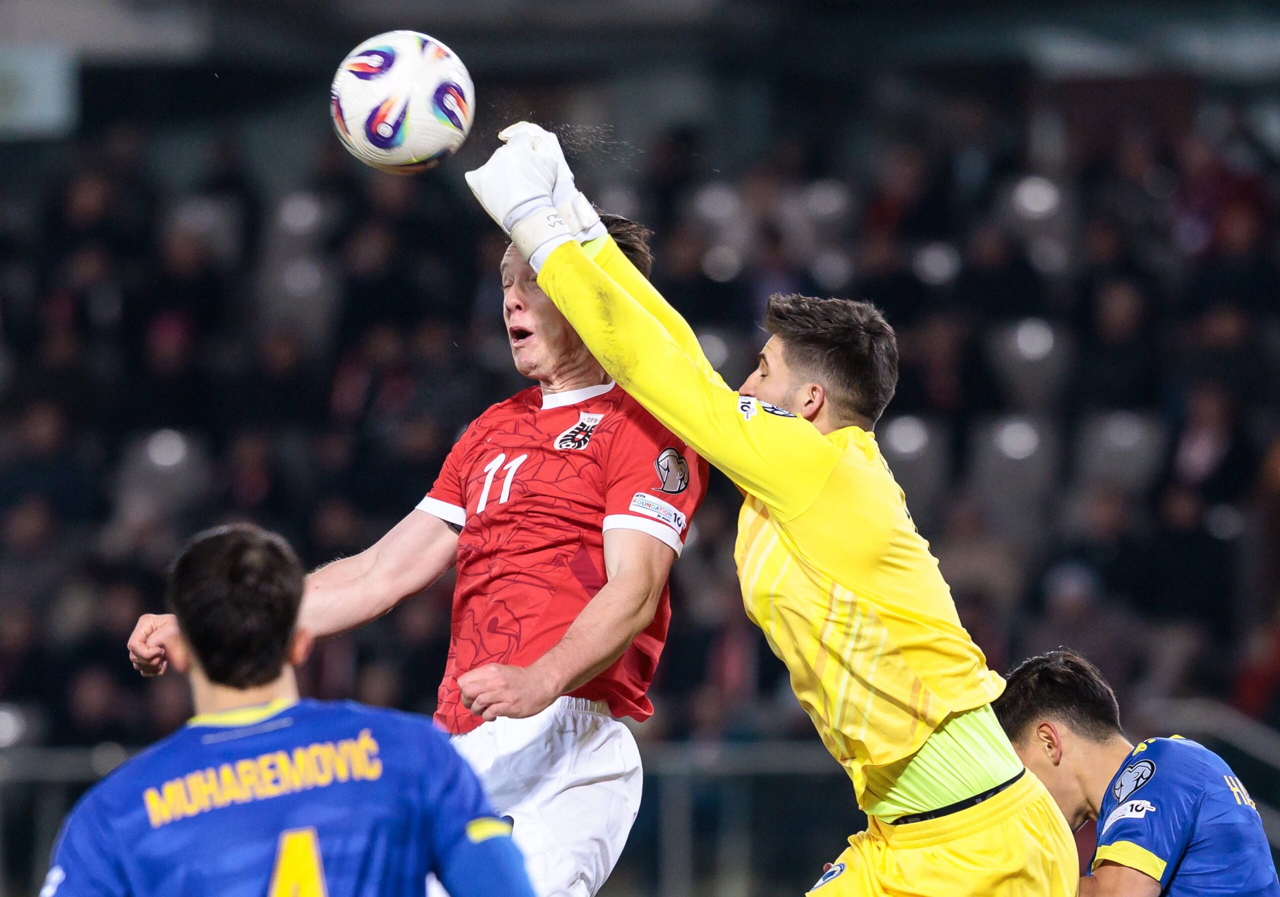 Nikola Vasilj im Länderspiel in Österreich