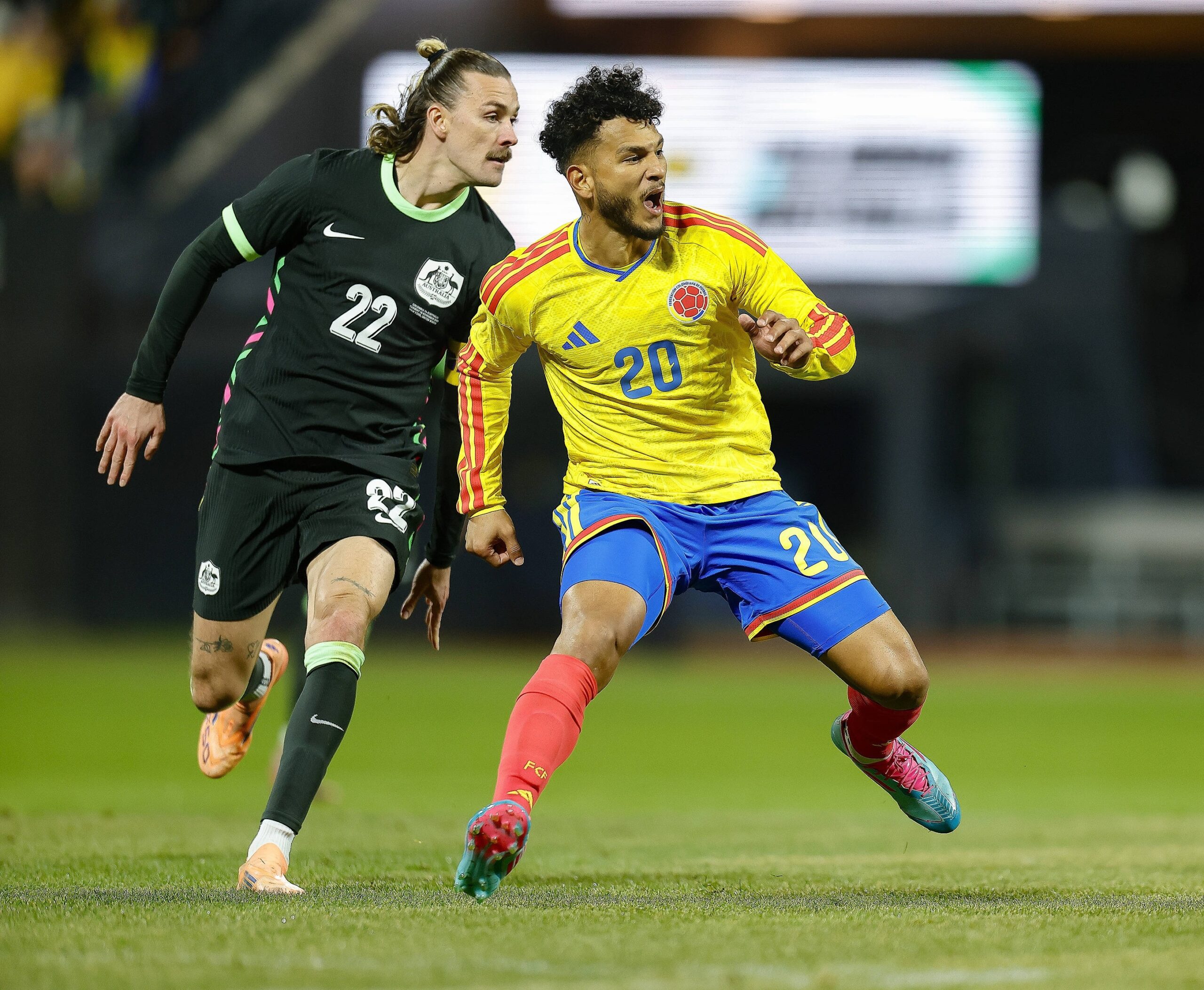 Jackson Irvine im Länderspiel gegen Kolumbien