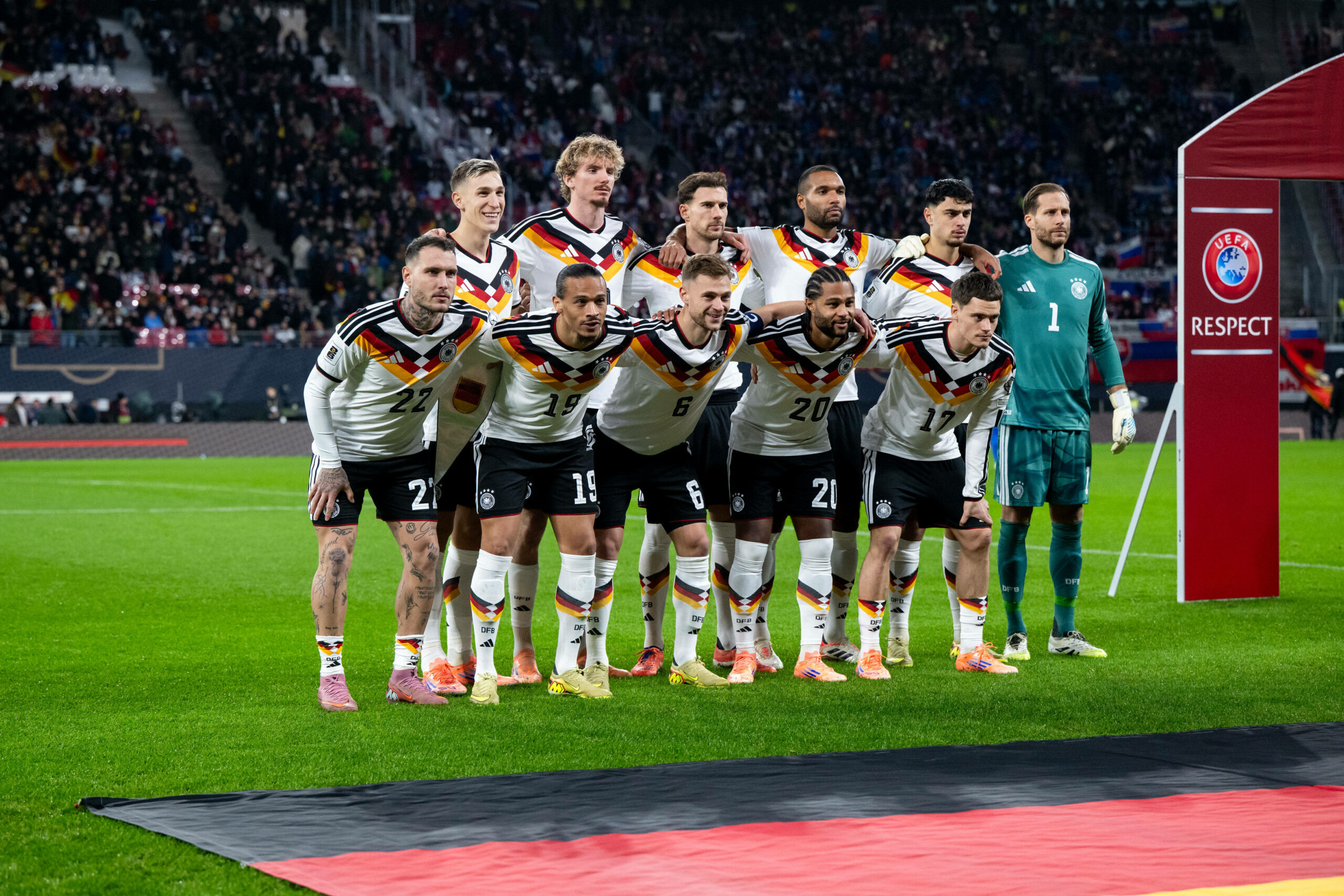 DFB-Teamfoto vor dem Slowakei-Spiel
