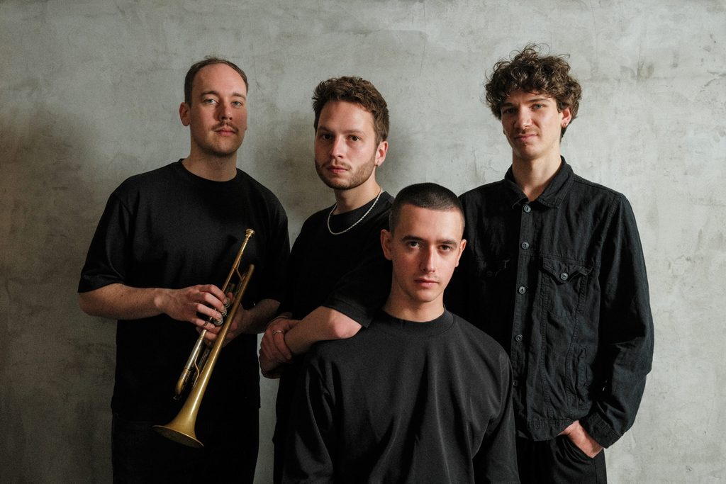 Die vier Mitglieder der Jazzgruppe Bluff