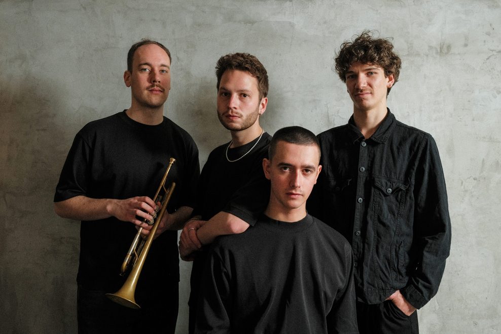 Die vier Mitglieder der Jazzgruppe Bluff