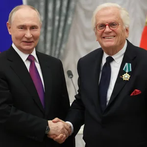 Justus Frantz mit dem russischen Machthaber Wladimir Putin.