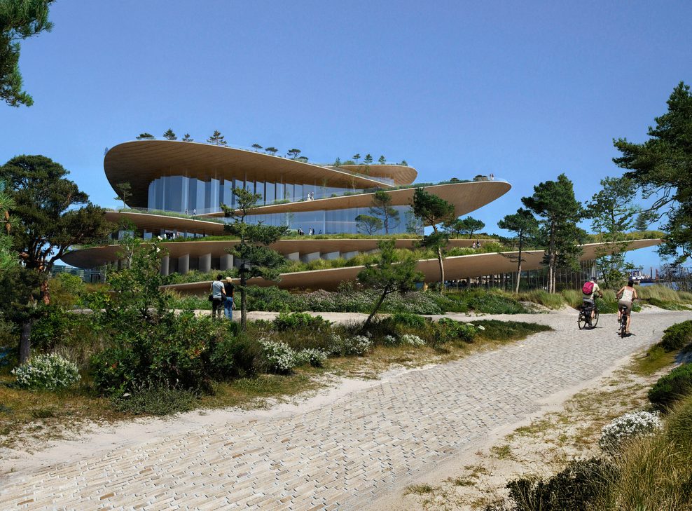 Der Entwurf sieht einen öffentlich zugänglichen „Garten“ rund um das Gebäude vor.