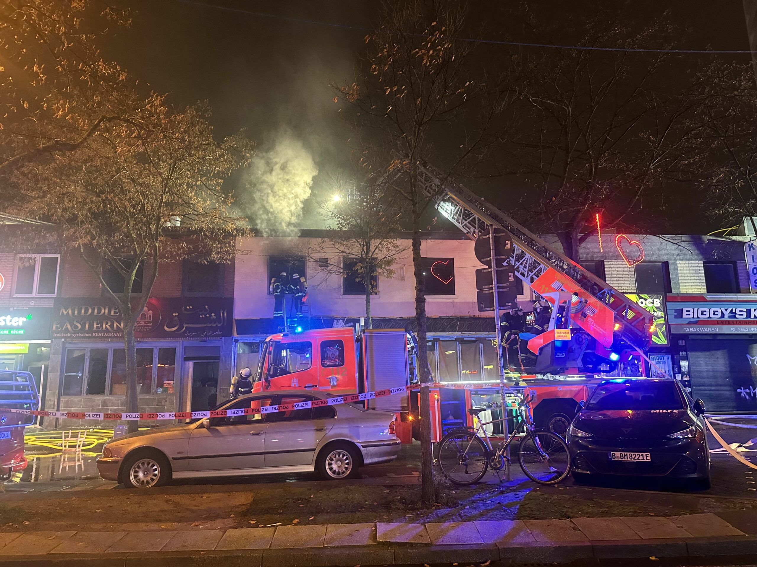 Feuer auf der Reeperbahn