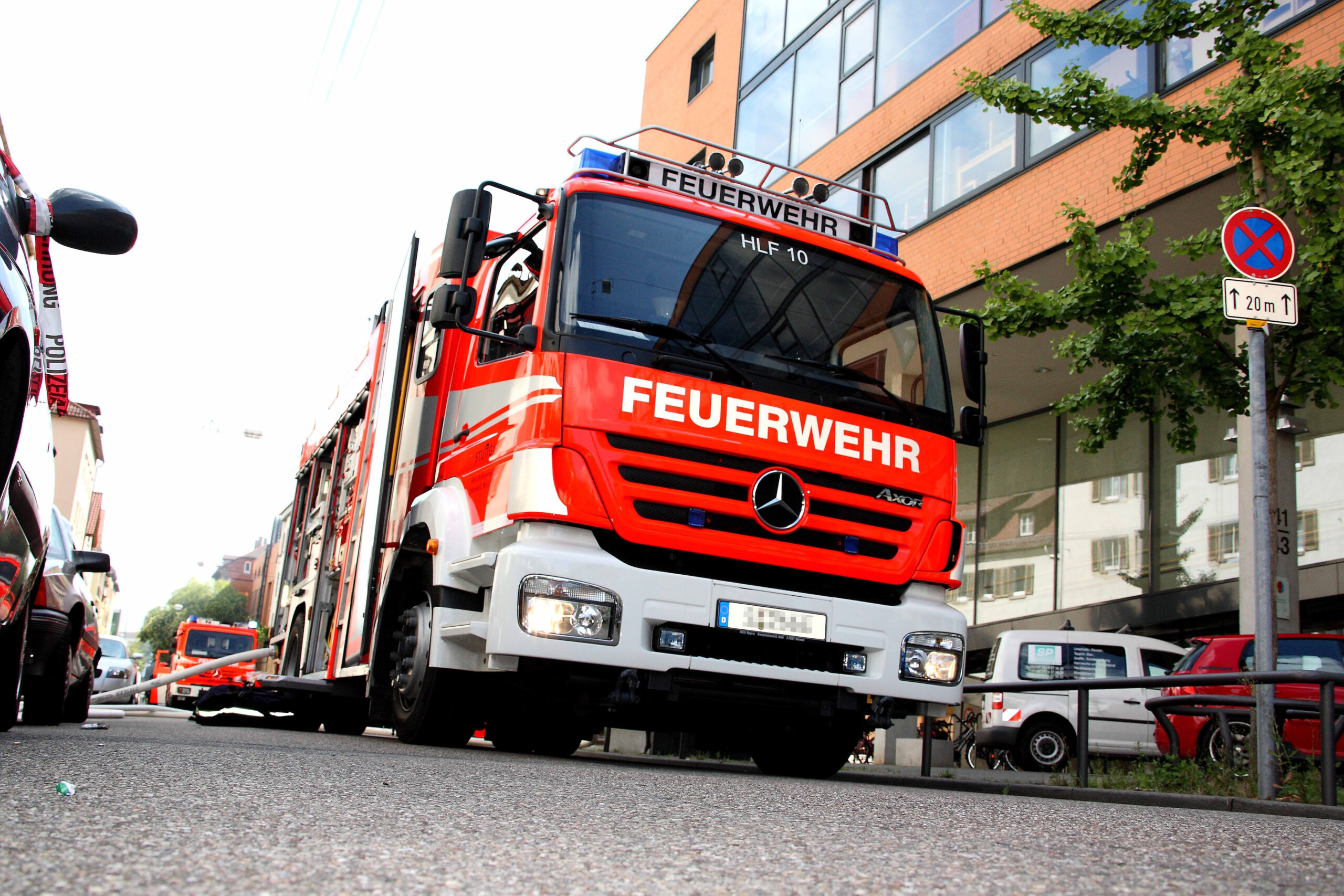 Ein Löschfahrzeug der Feuerwehr (Symbolbild).