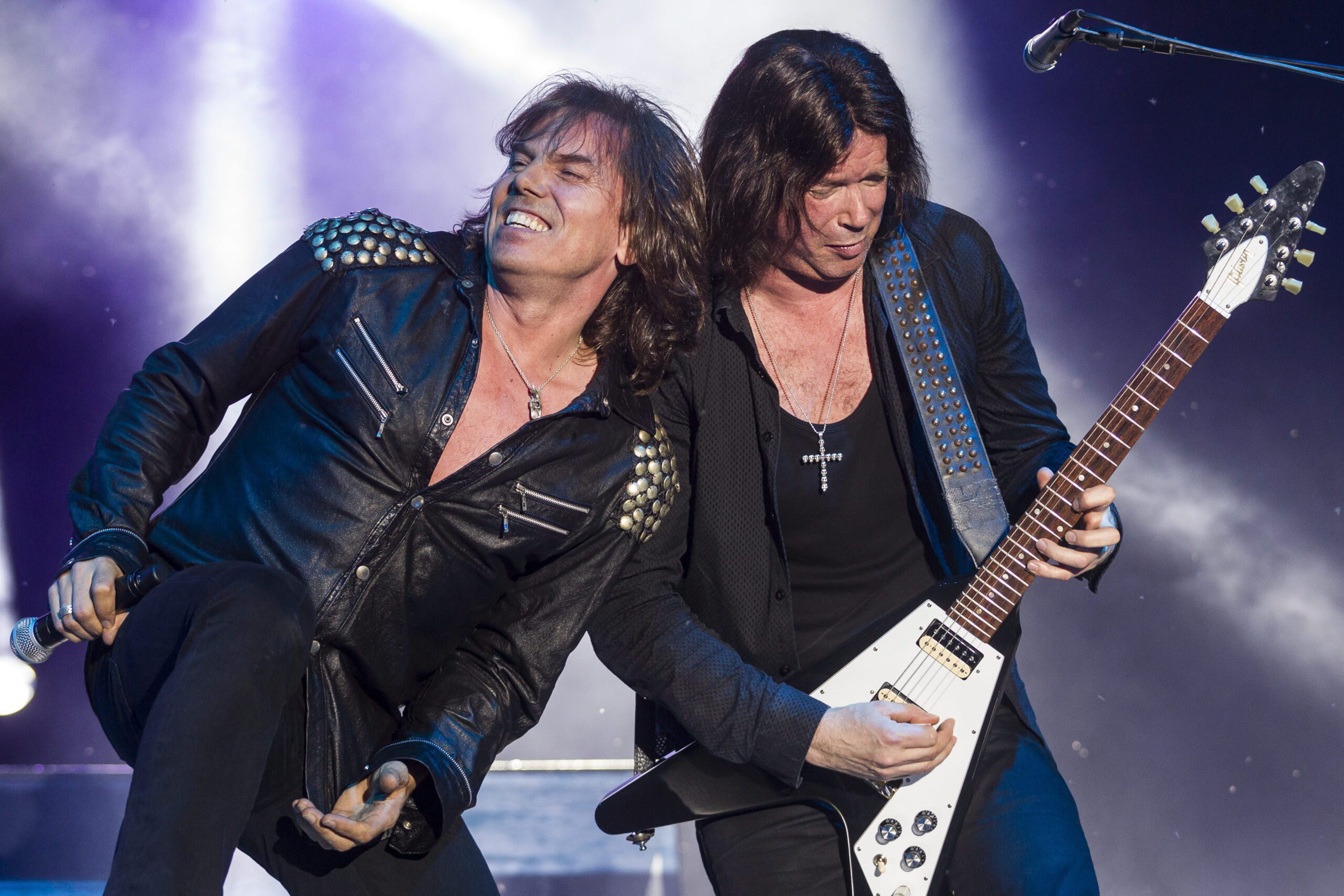 Sänger Joey Tempest und Gitarrist John Norum von Europe.